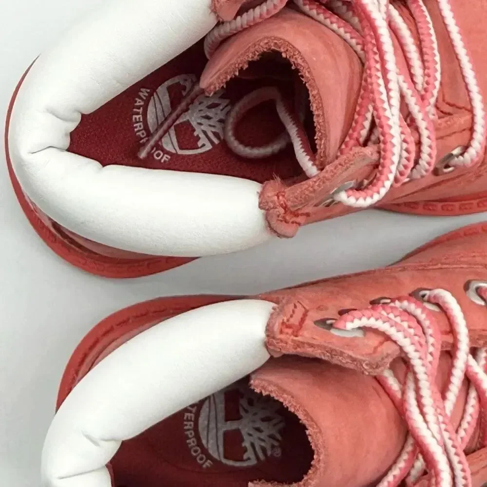 Timberland 6” Waterproof Boots with Ankle Padding in Medium Pink - US Toddler 5